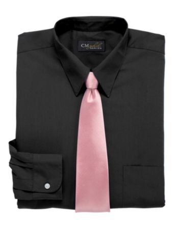 Gold Series™ Men's Big & Tall Neck-Relaxer® Broadcloth Dress Shirt