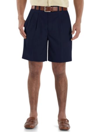 Cutter & Buck® Men's Big & Tall Microfiber Pleated Shorts