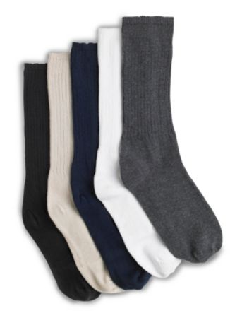 Harbor Bay® Men's Big & Tall Continuous Comfort Extra-Wide Socks