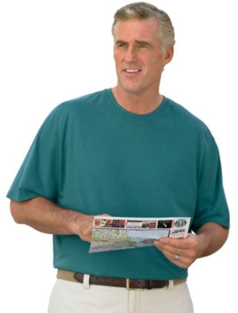Harbor Bay® Men's Big & Tall Wicking Crewneck Tee