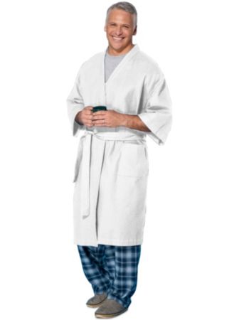 Canyon Ridge® Men's Big & Tall Waffle Kimono Robe