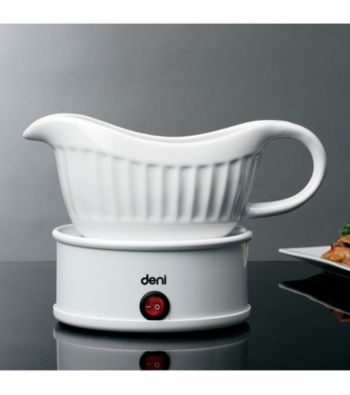 Deni Electric Gravy, Sauce and Syrup Boat/Warmer - White
