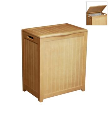 Oceanstar Rectangular Natural Laundry Hamper