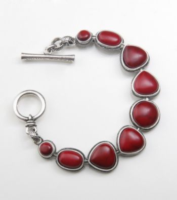 Lucky Brand® Silvertone Etched Bracelet