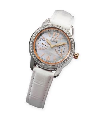 Citizen® Ladies' Mother of Pearl and Diamond Accented Watch