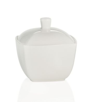 Mikasa® Elegance White Covered Sugar Bowl