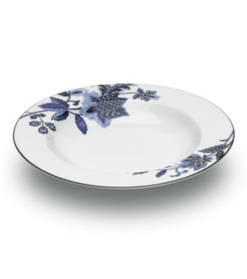Mikasa Indigo Bloom Rimmed Soup Bowl