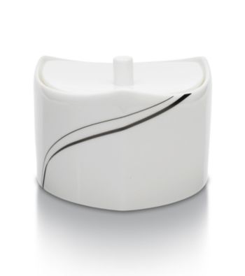 Mikasa® Modernist Black Covered Sugar Bowl