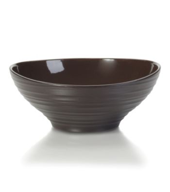 Mikasa Dinnerware, Swirl Chocolate Cereal Bowl