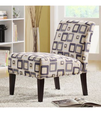 Home Interior Contemporary Lounge Chair - Cube Print