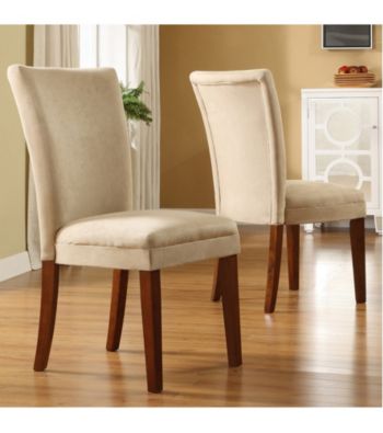 Home Interior Set of 2 Parson Dining Chairs - Peat