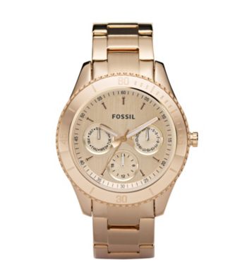 Fossil® Stella Rose Goldtone Multifunction Watch