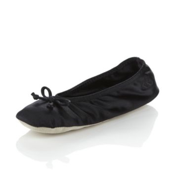 Isotoner® Classic Satin Ballerina Slippers