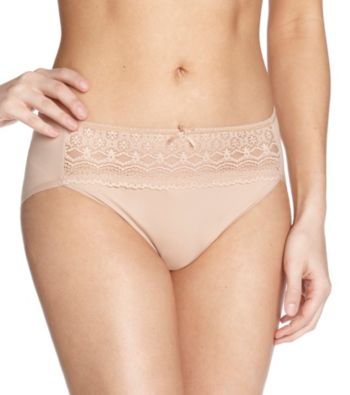 Naomi & Nicole® Lace Wonderful Edge Hi-Cut Briefs
