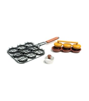 Charcoal Companion® 3-pc. Deluxe Mini Burger Set