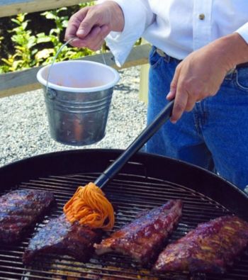 Steven Raichlen Best of Barbecue™ Galvanized Sauce Bucket with Plastic Insert and Sauce Mop