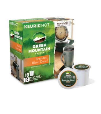 Green Mountain Coffee® Breakfast Blend Decaf Coffee 18-pk. K-Cup® Portion Pack