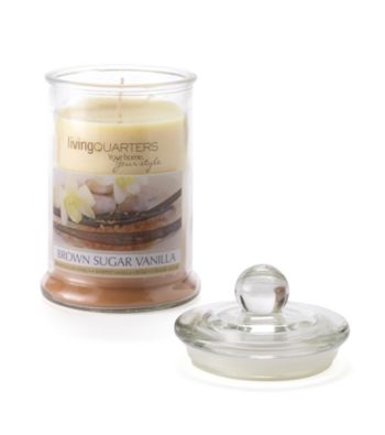 LivingQuarters Large Layered Jar Candle - Brown Sugar Vanilla
