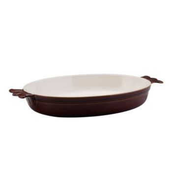 Bon Jour® Stoneware 3-qt. Oval Au Gratin Baker