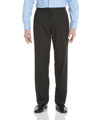 Calvin Klein Men's Striped Flat-Front Dylan Pant - Black