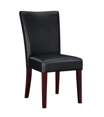 Powell® Bonded Leather Parsons Chair - Black