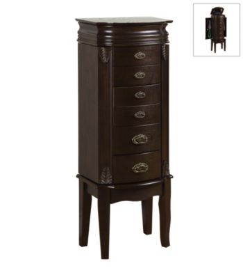 Powell® Italian-Influenced Transitional Jewelry Armoire - Espresso