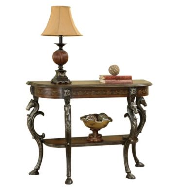 Powell® Masterpiece Floral Demilune Console Table