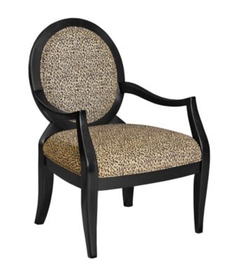 Powell® Oval Back Accent Chair - Leopard