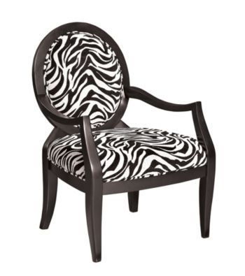 Powell® Oval Back Accent Chair - Zebra