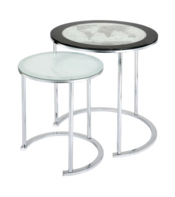 Powell® World Map Nesting Tables Set