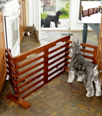 Merry Pet House Walnut Wooden Pet Gate-n-Crate