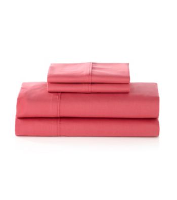 Elite Home Products Oversized 250-Thread Count Cotton Percale Sheet Sets