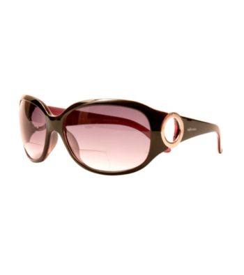 Sun Optics Café Sunglass Readers - Black/Pink