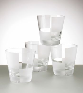 Nautica® Set of 4 Frost Block Double Old Fashioned