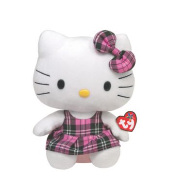 Ty® Pink Plaid Hello Kitty Beanie Buddy