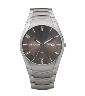 Skagen Denmark Men's Stainless Steel & Charcoal Watch