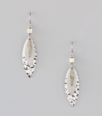 Silver Forest® Layered Oblong Earrings