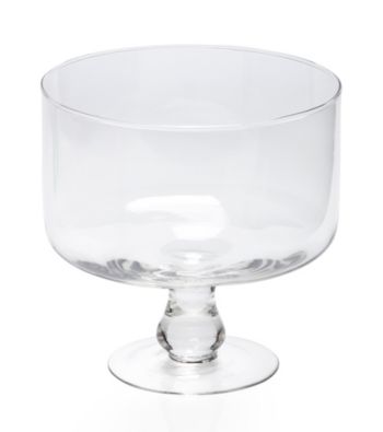 LivingQuarters Clear Glass Trifle Bowl