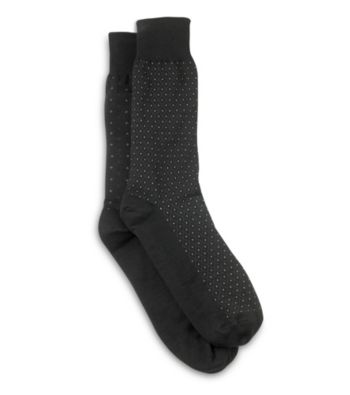 Harbor Bay® Men's Big & Tall All-Over Diamond Socks - Black