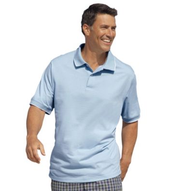 Harbor Bay® Men's Big & Tall Tipped Jersey Polo