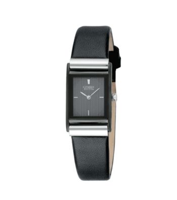 Citizen® Women's Eco-Drive Strap Watch with Black Dial