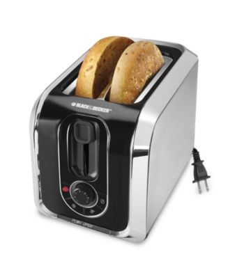 Black & Decker® 2-Slice Stainless Steel Toaster with Retractable Cord