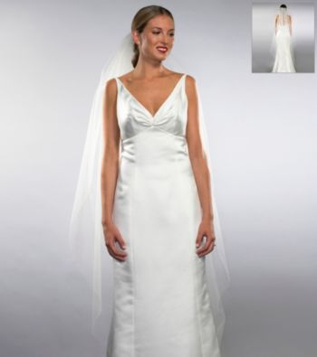 Nina Bridal Colette Single-Tier Waltz Length Veil Ivory