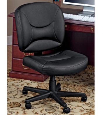 LivingXL Executive Leather Office Chair - Black