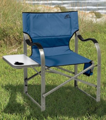 LivingXL Blue Alps Extra-Wide Folding Aluminum Camp Chair