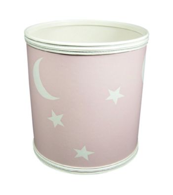Redmon Stars and Moons Pattern Vinyl Nursery Wastebasket
