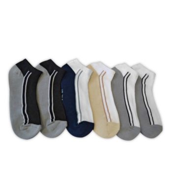 I Luv Planet Earth Men's No Show Sock - Assorted 6-Pair Pack