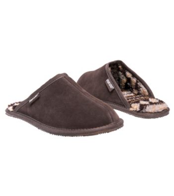MUK LUKS® Men's Printed Berber Suede Scuff Slipper