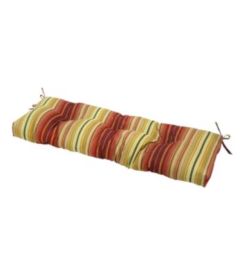 Greendale Home Fashions Outdoor Swing or Bench Cushion - Kinnabari Stripe