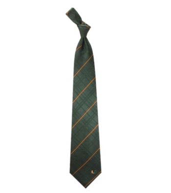 NCAA® University of Miami Men's Necktie - Oxford Woven